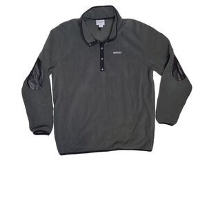 OBERMEYER gray Boulder fleece with elbow patches pullover top‎ XL